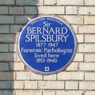 Sir Bernard Spilsbury plaque