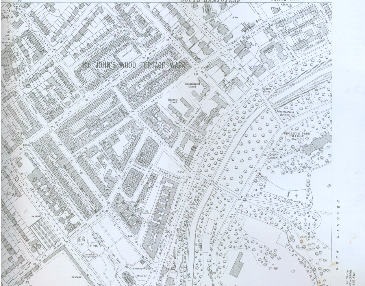 Aquila Street on 1937 map | Westminster Archives