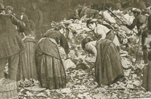 Dust mound in Victorian London